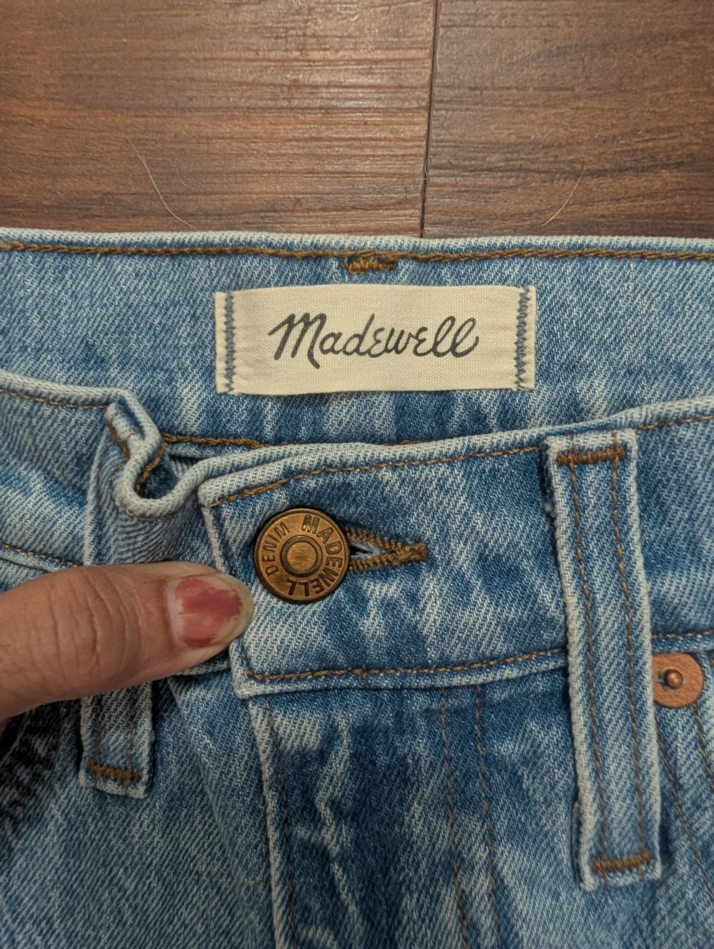 Madewell Balloon Jeans Medium Light Wash Size 24 - Picture 7 of 12